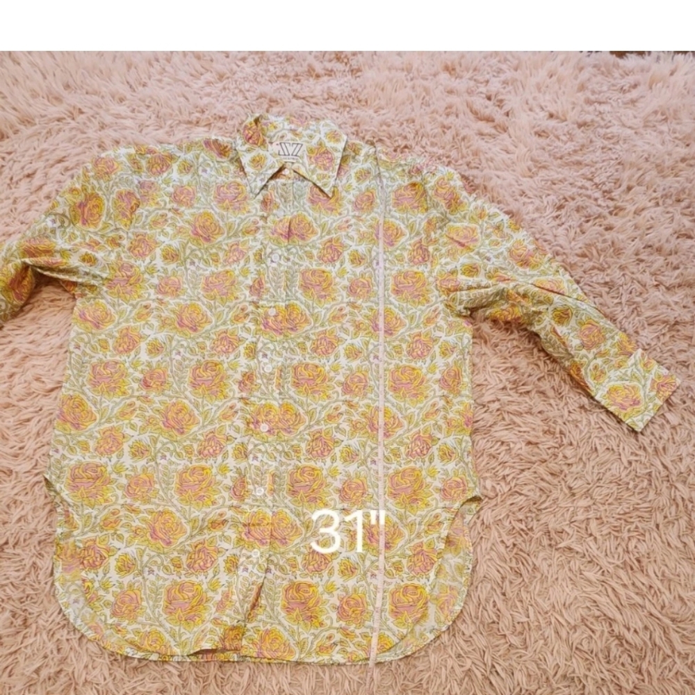 SZ BLOCKPRINTS x J CREW Floral Disco Pants & Shirt Set XS - Picture 10 of 16
